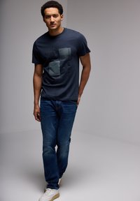 Street One MEN T-shirt print - blau