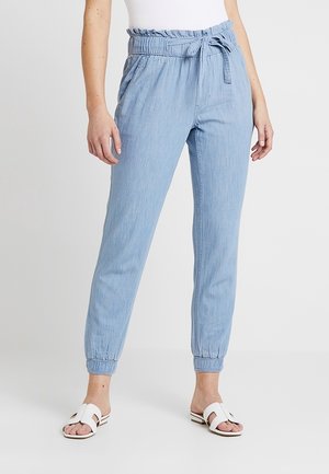 Tygbyxor - light-blue denim