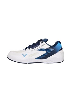 BADMINTON - Matalavartiset tennarit - pearly white/medieval blue ab