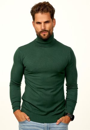 ROLLKRAGENPULLOVER - Strickpullover - forest green