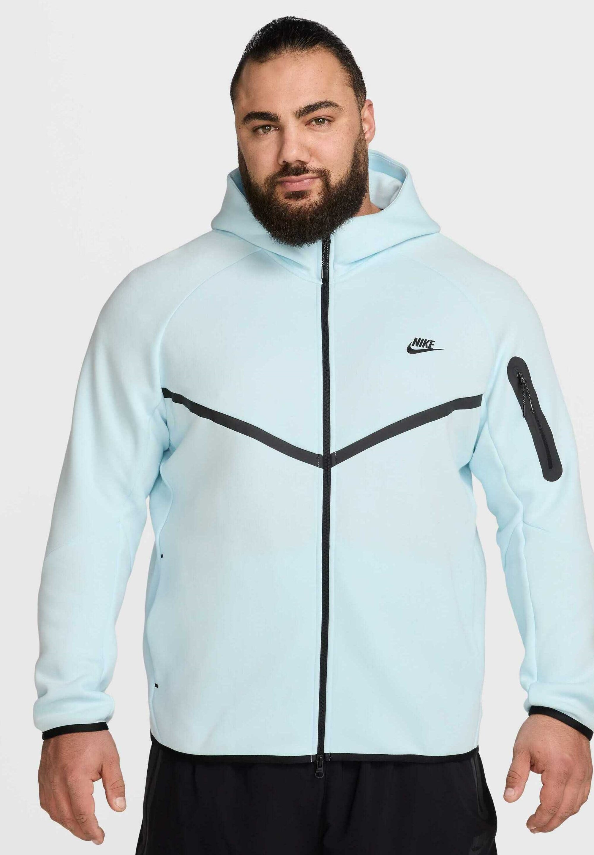 Hoodie Giacca Nike Azzurra Nike Sportswear TECH Felpa Con Zip