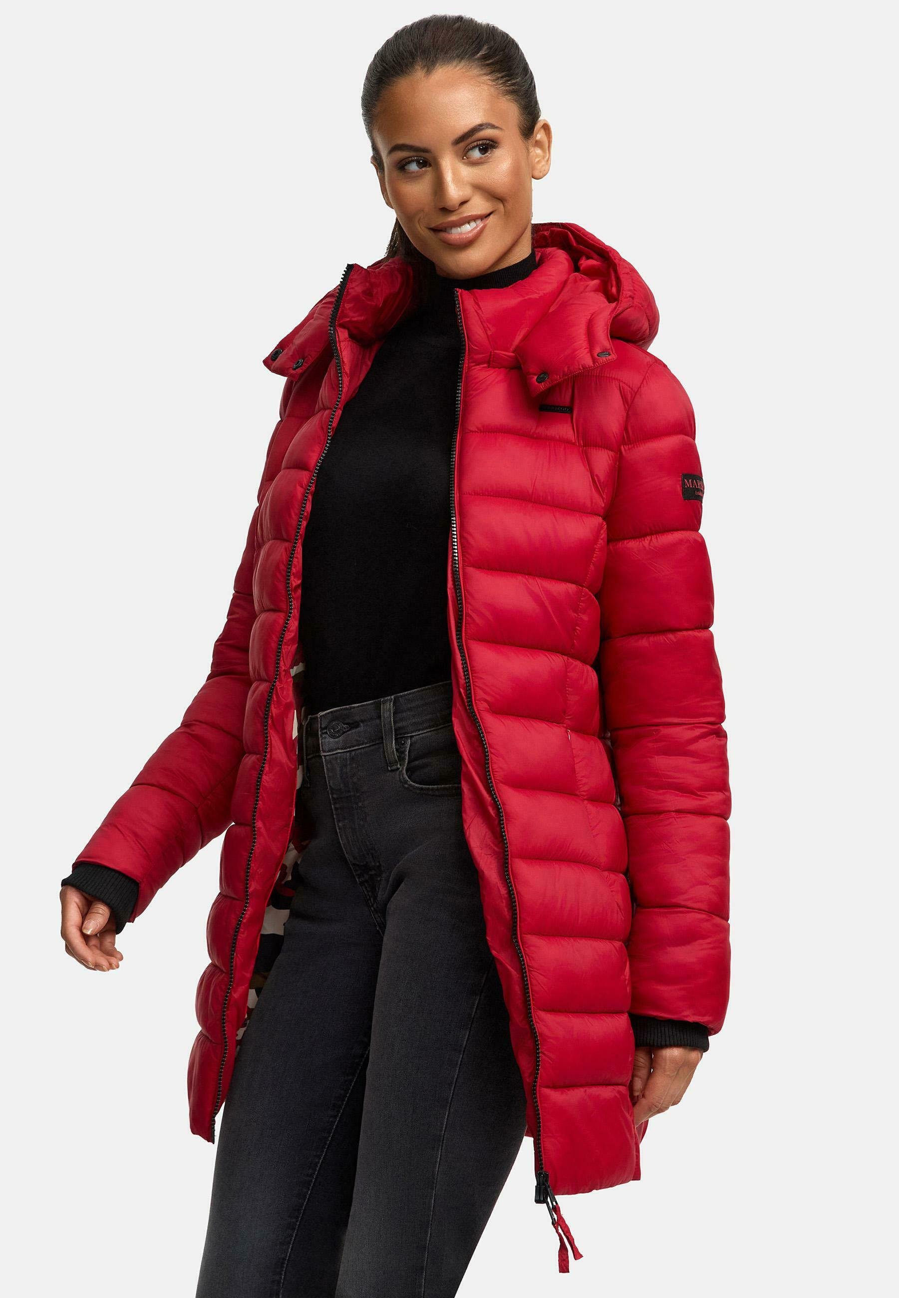 Marikoo STEPP ABENDSTERNCHEN Wintermantel deep red/rot
