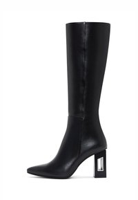 Laarzen met hoge hak - black