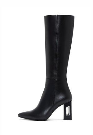 Laarzen met hoge hak - black