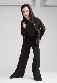 Puma MIT DURCHGEHENDEM REISSVERSCHLUSS - Giacca in pile - black