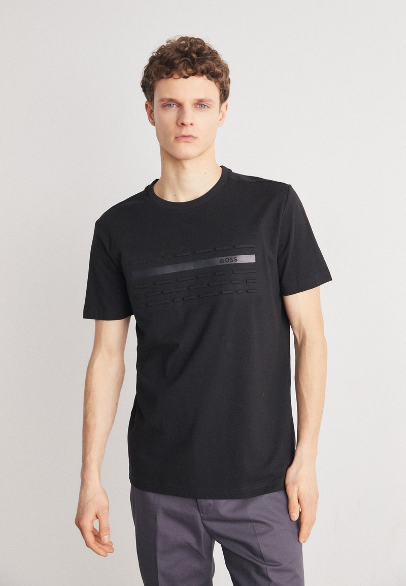 BOSS TEE Print Tshirt black Zalando.co.uk