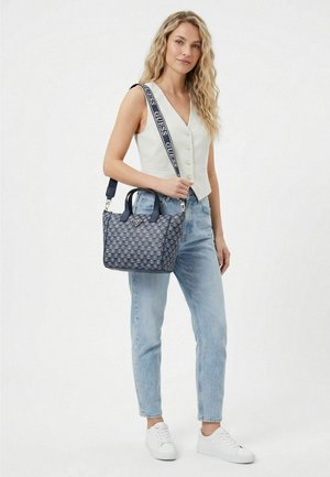 Guess, FOLLIE HANDTASCHE - Sac à main - blue logo