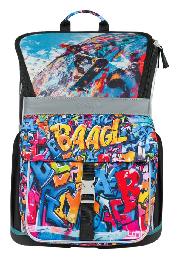 ZIPPY SKATEPARK  SET 3TLG – Schulranzen Set – schwarz