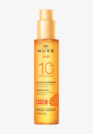 NUXE TANNING SUN OIL LOW PROTECTION SPF10 FACE AND BODY - Sun protection