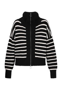 Cardigan - schwarz wollweiss