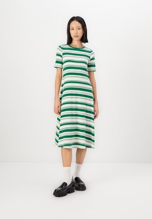 BLOCK STRIPE MIDI DRESS - Denní šaty - green mint