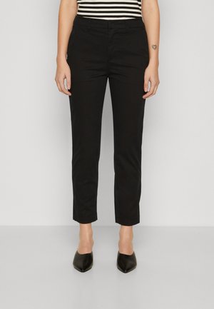DOWNTOWN - Auduma bikses - black