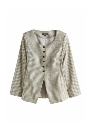 REGULAR FIT - CHECK COLLARLESS  - Könnyű dzseki - monochrome