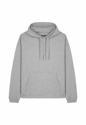 Szara bluza z kapturem, z przednią kieszenią i ściągaczami przy rękawach oraz u dołu. Wykonana z miękkiego, teksturowanego materiału.