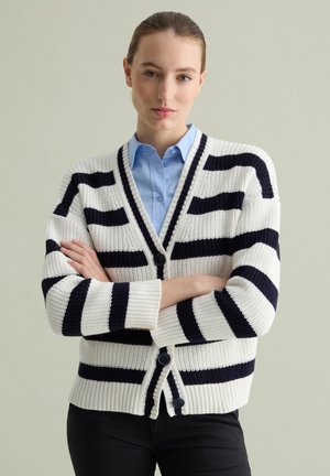 PIOMBO - Maglione - white blue