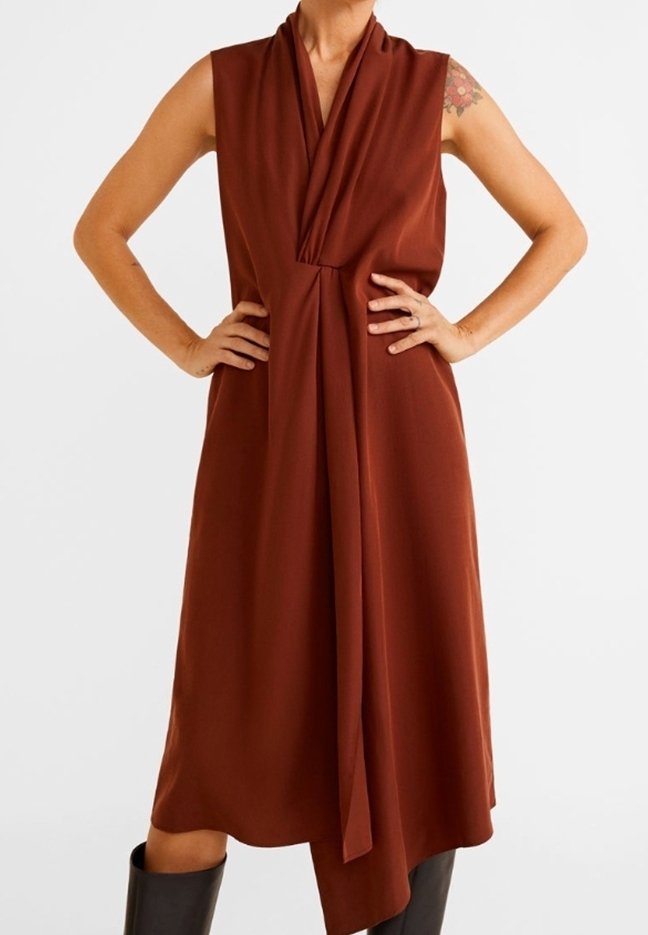 Mango Robe de jour - brown