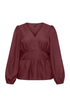Vero Moda Curve, TOP VMMELANEY TOP - Blouse - windsor wine