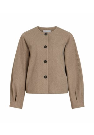 VILA, JACKET VIALLY BUTTONED - Veste légère - dark natural melange