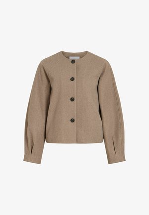 VILA, JACKET VIALLY BUTTONED - Veste légère - dark natural melange