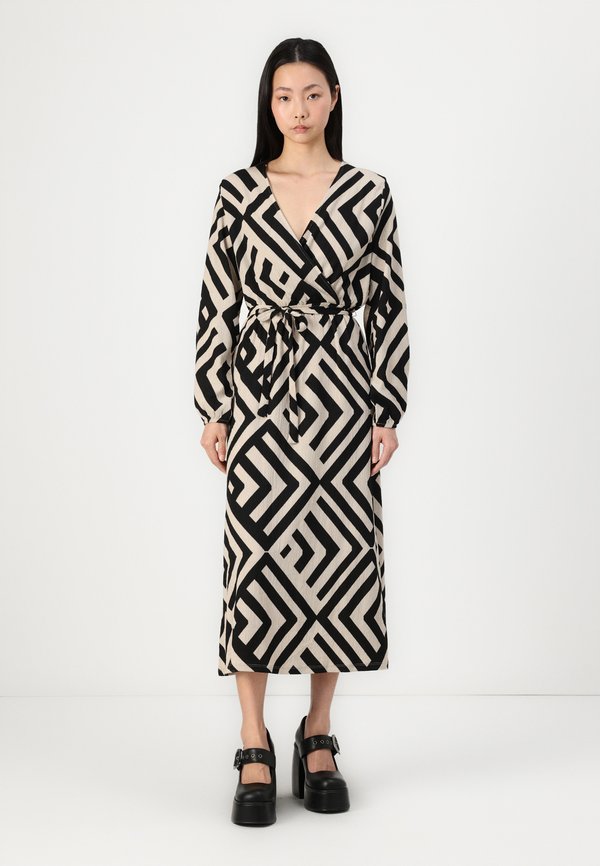 VMPOET  WRAP DRESS  - Day dress - beige