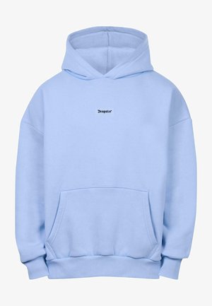 Dropsize HEAVY MIDDLE PATCH - Kapucnis pulóver - babyblue