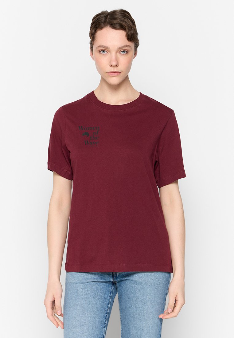 O’Neill T-shirt print donkerrood