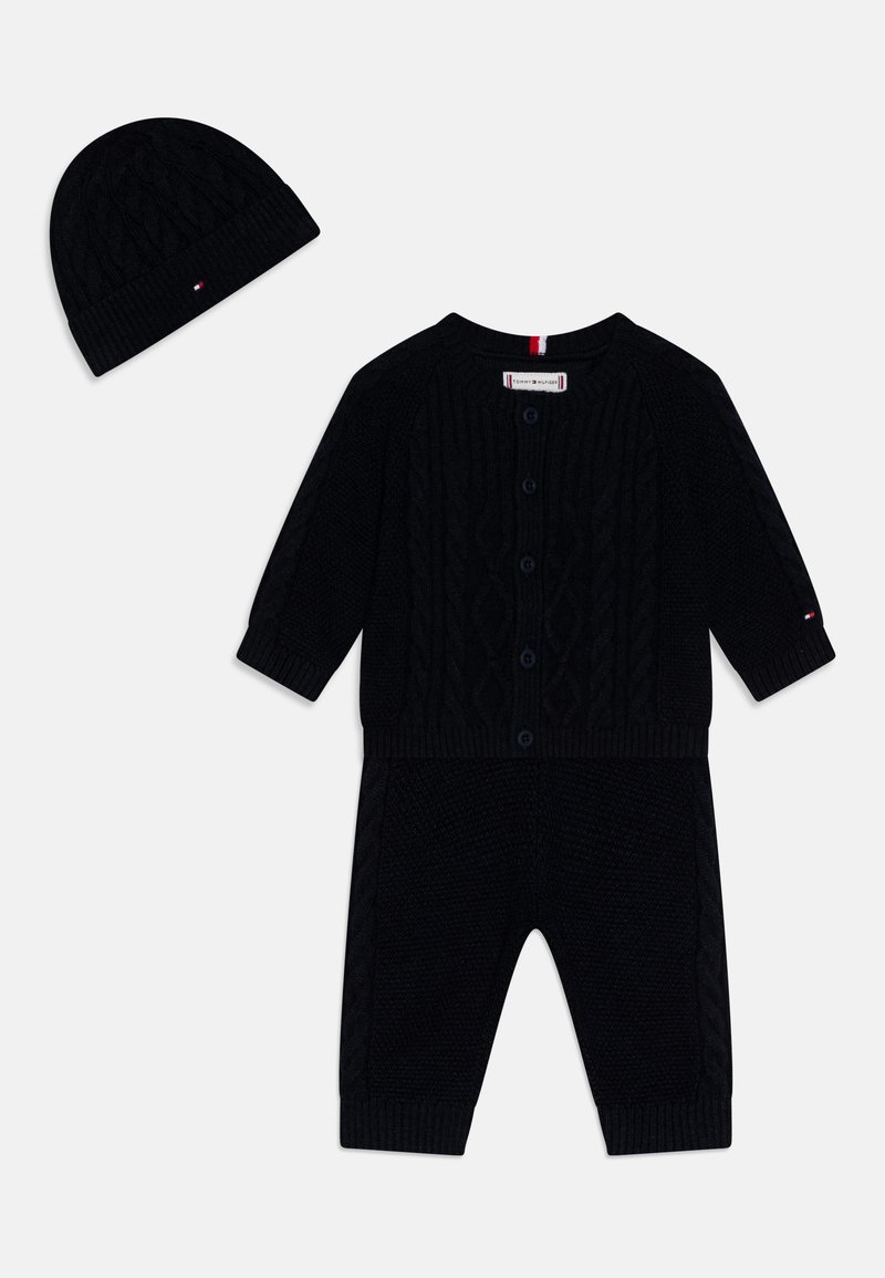 Tommy Hilfiger BABY CABLE GIFTBOX UNISEX SET Mütze desert sky