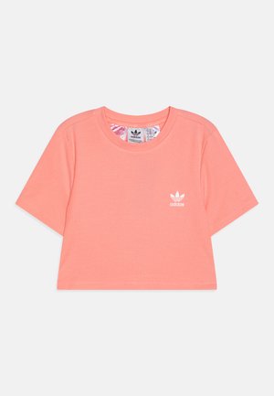 CROP TEE JUNIOR - T-shirts med print - semi pink spark