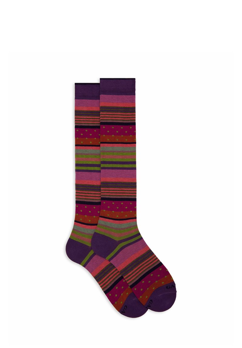 Gallo WITH STRIPES AND POLKA DOTS - Kniestrümpfe - strelizia magenta