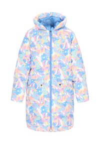 Wintermantel - blue multicolor