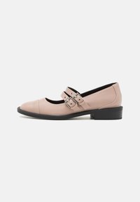 BRYANNA - Ankle strap ballet pumps - nude