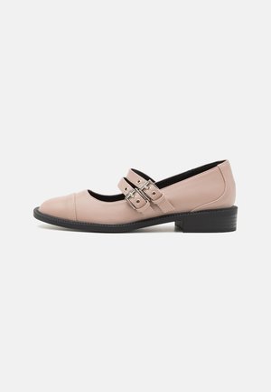BRYANNA - Ankle strap ballet pumps - nude