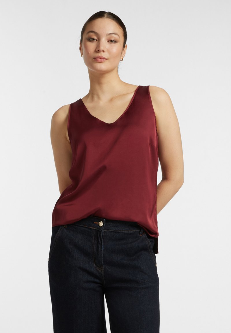 Elena Mirò IN STRETCH - Camicetta - bordeaux