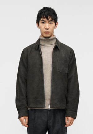 JACKET SID OVERSHIRT - Nahkjakk - anthracite