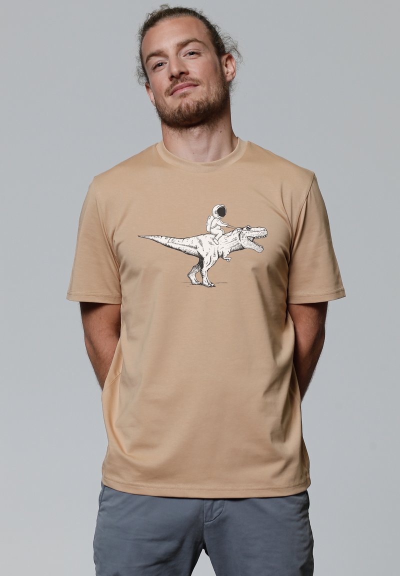 watapparel ASTRONAUT - T-Shirt print - latte