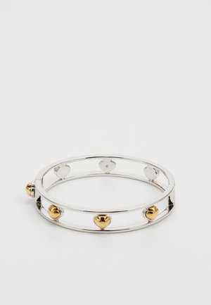 SCULPTED SPADE CUT OUT BANGLE - Armband - silver-coloured-gold-coloured