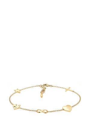 KREUZ HERZ INFINITY ANKER STERN  - Armband - gold-coloured
