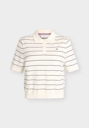 Tommy Hilfiger, Πόλο - ivory petal/dark n navy stp
