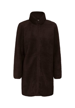 Love Copenhagen, LCVIGGI LONG TEDDY JACKET - Manteau court - chocolate plum