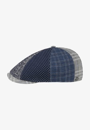 Lierys GALLES PATCHWORK FLAT - Beanie - blau grau