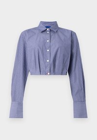 GAP STUDIO CROPPED SHIRT - Overhemdblouse - blue/white