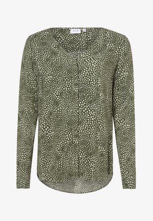 Button-down blouse - four leaf clover