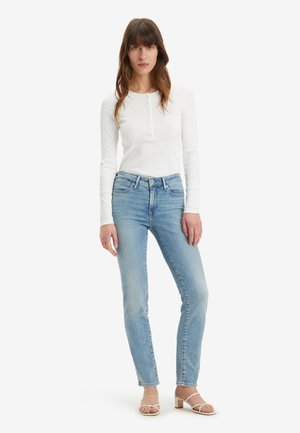712™ SLIM WELT POCKET - Prigludę džinsai - blue wave light