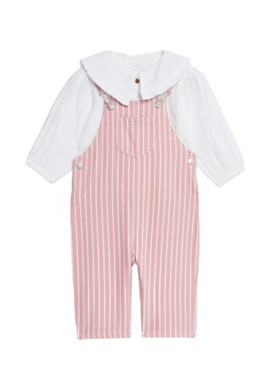 TICKING STRIPE OUTFIT SET - Lacláče - pink mix