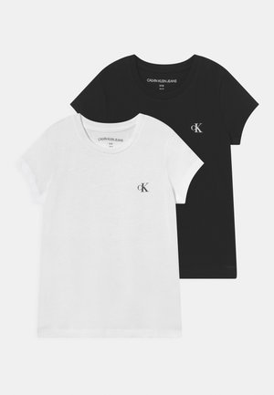 MONOGRAM 2 PACK - T-shirt basic - white/black