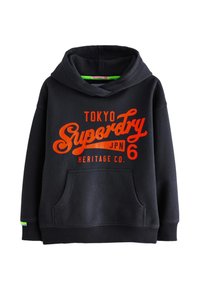 Superdry & Co OLDER LOGO - REGULAR FIT - Luvtröja - navy