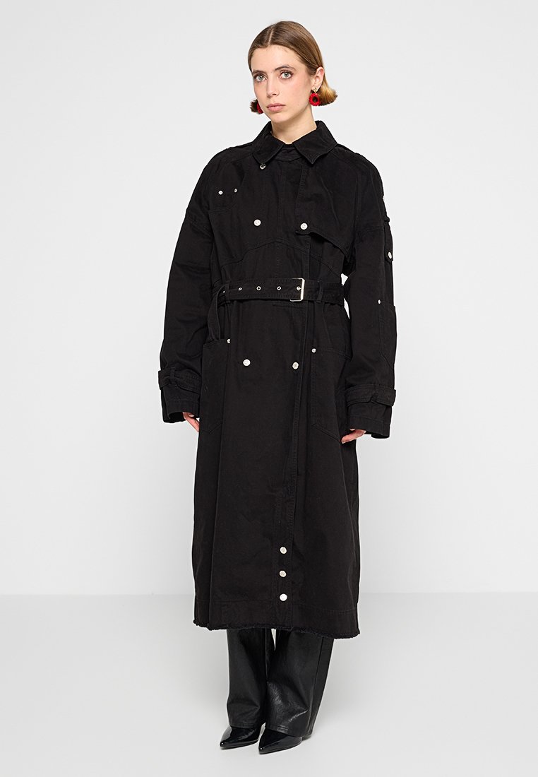 MOSCHINO JEANS Trenchcoat zwart