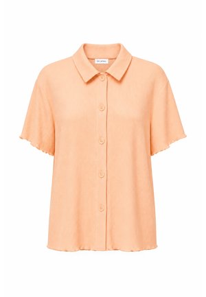 OH APRIL, FLEUR SHORTSLEEVE BLOUSE - Skjortebluser - peach