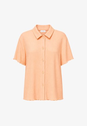 OH APRIL, FLEUR SHORTSLEEVE BLOUSE - Skjortebluser - peach