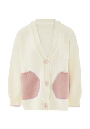 CO-BRANDED WITH IMMY - Strickjacke - wollweiss/pink